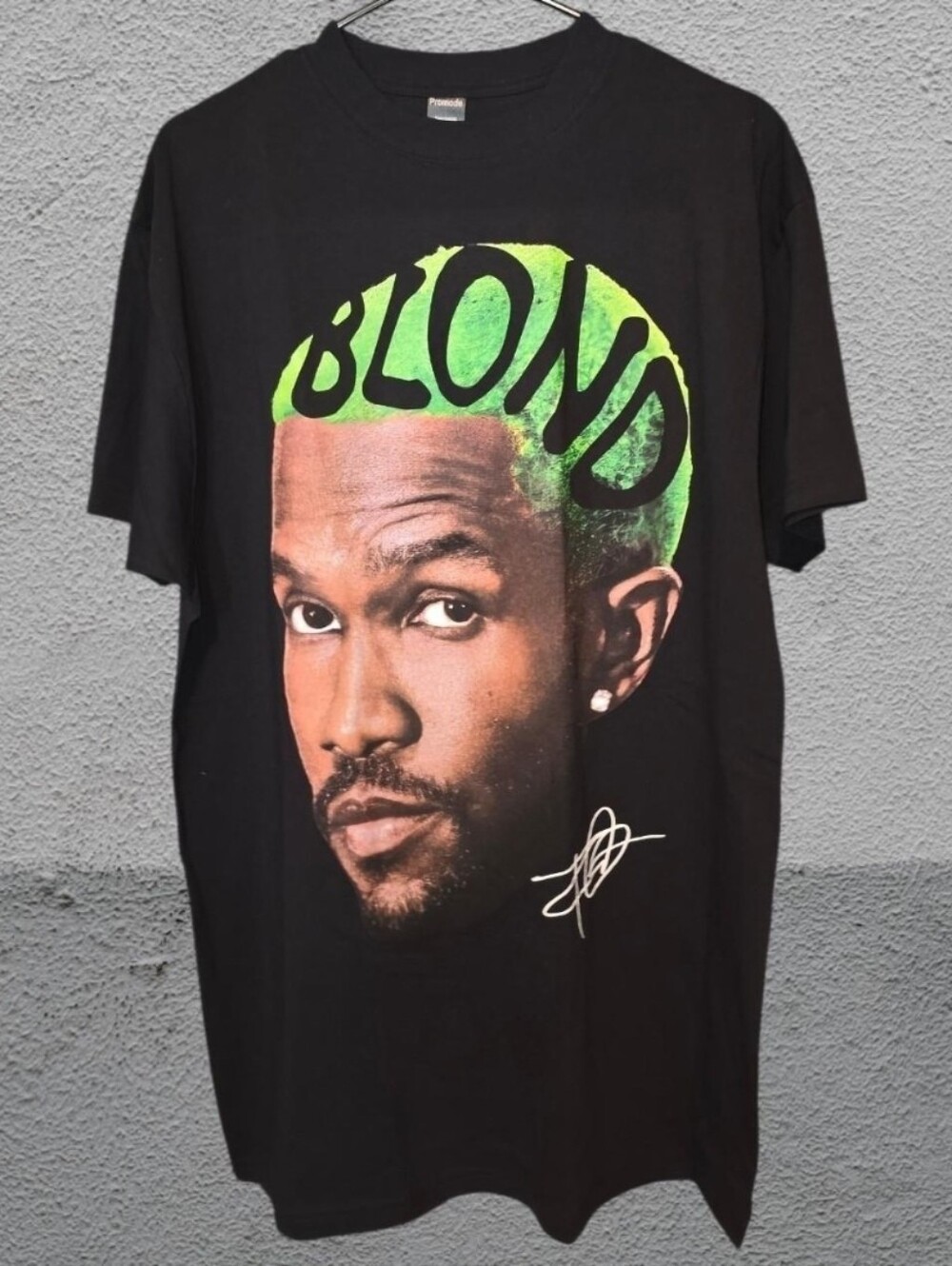 BLOND Graphic Black T-Shirt with Neon Green Accent